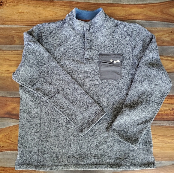 Awesome Woolrich, Men's XL Pull Over Shirt, Gray, Polyester - Picture 2 of 7